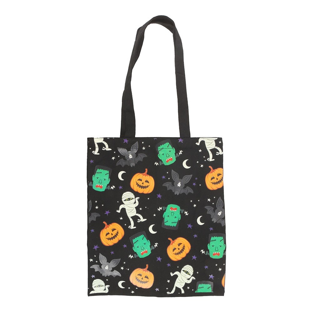 Something Different - Monster Mash Print Polycotton Tote bag - Multicolours